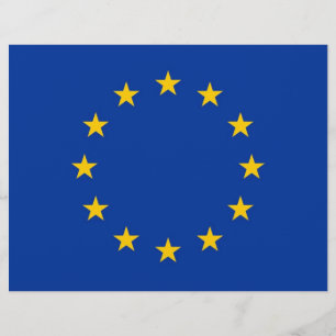 Papier En-tête avec drapeau de l'Union européenne