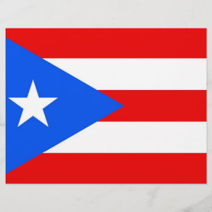 Papier En-tête avec Drapeau de Porto Rico, USA