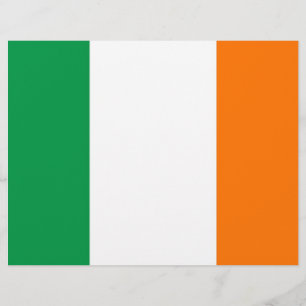 Papier En-tête avec Drapeau d'Irlande