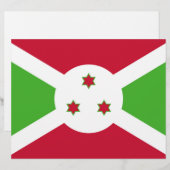 Papier En-tête avec Drapeau du Burundi (Devant / Derrière)