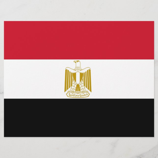 Papier En-tête avec le drapeau de l'Égypte (Devant)