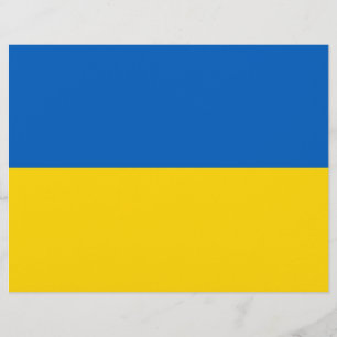 Papier En-tête avec le drapeau de l'Ukraine