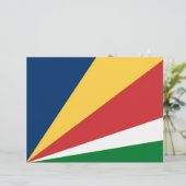 Papier En-tête avec les couleurs des Seychelles (Debout devant)