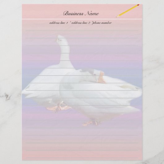 Papier en-tête avec nom (Devant)