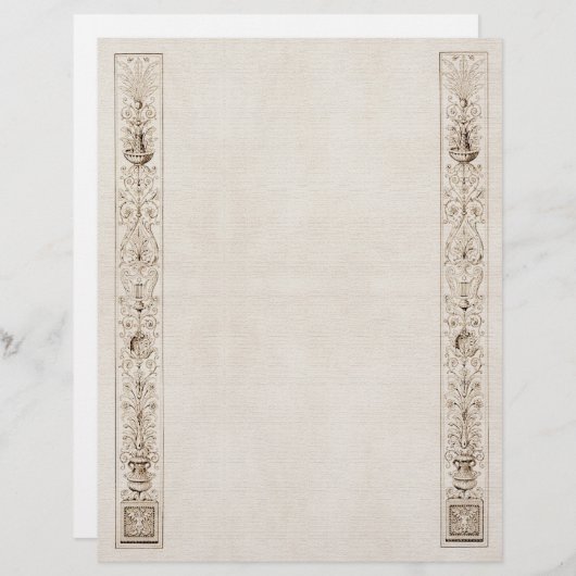 Papier En-tête Bordure latérale (Devant / Derrière)