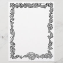 En-tête Bordure Scribblprint - Noir