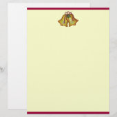 Papier En-tête cloches de Noël (Devant / Derrière)