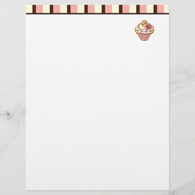Papier En-tête Cupcake (Devant)