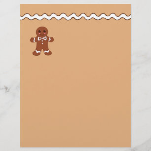 Papier en-tête de biscuits en pain d'épices