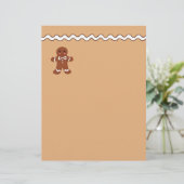 Papier en-tête de biscuits en pain d'épices (Debout devant)