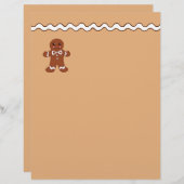 Papier en-tête de biscuits en pain d'épices (Devant / Derrière)