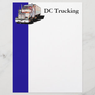 Papier En-tête de camion Blue Bar