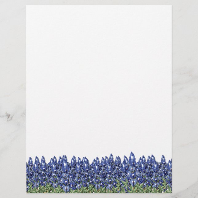 Papier En-tête de champ Bluebonnet (Devant)