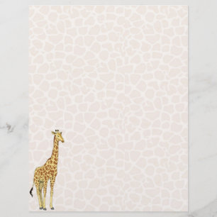 Papier En-tête de girafe