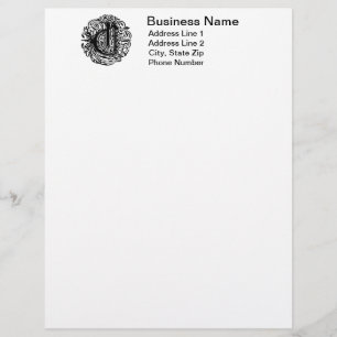Papier En-tête de la lettre "C" de la monarchie