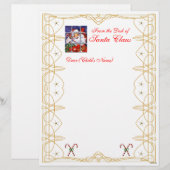 Papier En-tête de la lettre de Noël du bureau-Personnalis (Devant / Derrière)