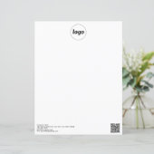 Papier En-tête de la lettre professionnelle du logo simpl (Debout devant)