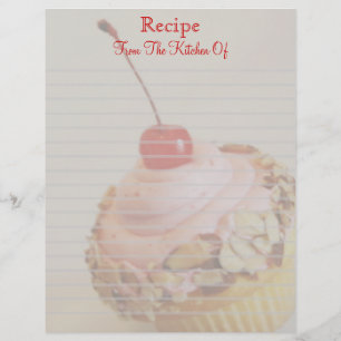 Papier En-tête de la recette de cerise dorée