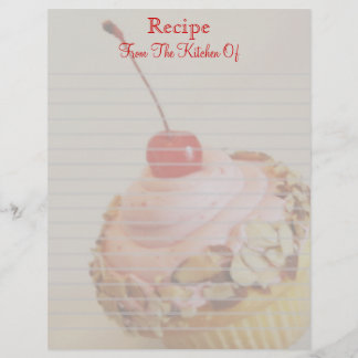 Papier En-tête de la recette de cerise dorée