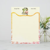 Papier En-tête de la recette de cuisson du mélangeur de c (Debout devant)