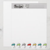 Papier En-tête de la recette de mélangeur électrique coul (Devant / Derrière)