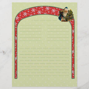 Papier En-tête de la recette de Noël Vintage