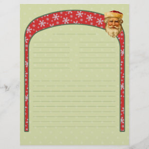 Papier En-tête de la recette de Noël Vintage