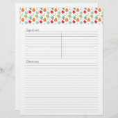 Papier En-tête de la recette Mushroms (Devant / Derrière)