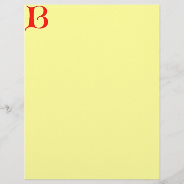 Papier En-tête de lettre B (Devant)