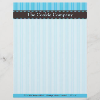 Papier En-tête de lettre Bleu clair