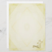 Papier En-tête de lettre Crucifix (Devant / Derrière)