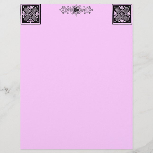 Papier En-tête de lettre de conception florale (Devant)