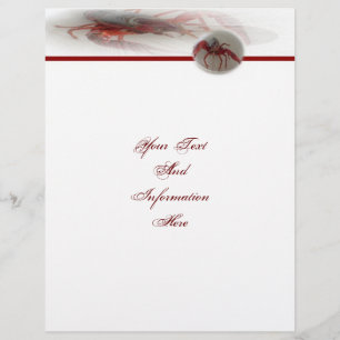 Papier En-tête de lettre de homard