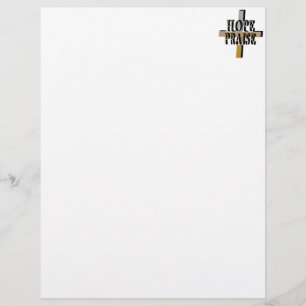 Papier En-tête de lettre de louange d'espoir