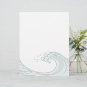 Papier En-tête de lettre Ocean Wave (Debout devant)
