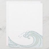 Papier En-tête de lettre Ocean Wave (Devant / Derrière)
