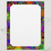 Papier En-tête de lettre personnalisé C~14 fractal 01 - 8 (Devant)