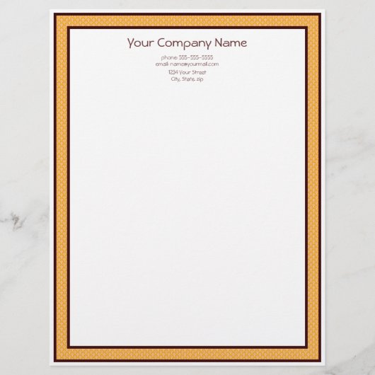 Papier En-tête de lettre personnalisée (Devant)