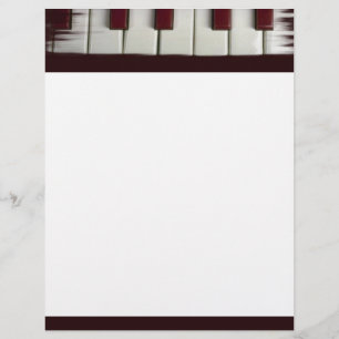 Papier En-tête de lettre Touches de piano