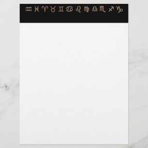Papier En-tête de lettre Zodiac