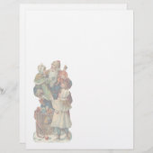 Papier en-tête de Noël Vintage (Devant / Derrière)