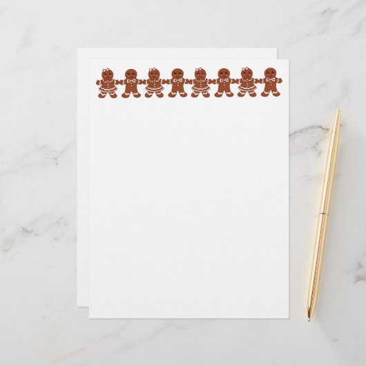 Papier En-tête de pain d'épices (Devant/Arrière en situation)