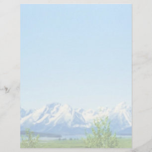 Papier En-tête de printemps des Tetons