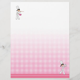 Papier En-tête décoré pour Classeurs de recettes
