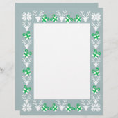 Papier En-Tête Des Cadeaux Et Des Devoirs De Noël (Devant / Derrière)