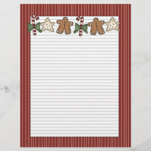 Papier En-tête des cookies de vacances