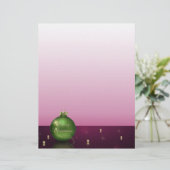 Papier en-tête d'ornement de Noël étincelant (Debout devant)