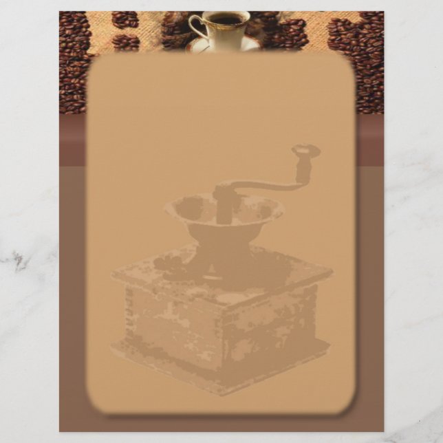 Papier En-tête du café rôti (Devant)