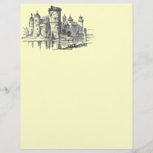 Papier En-tête du château médiéval
