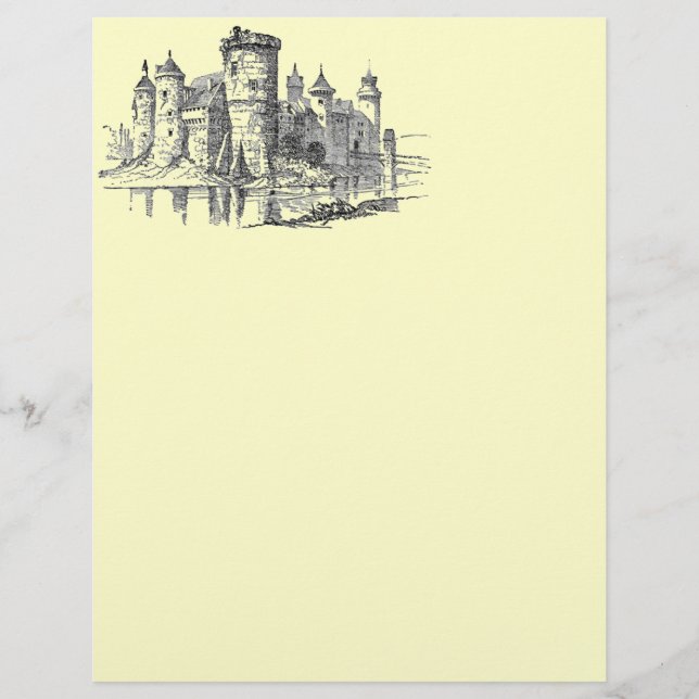 Papier En-tête du château médiéval (Devant)